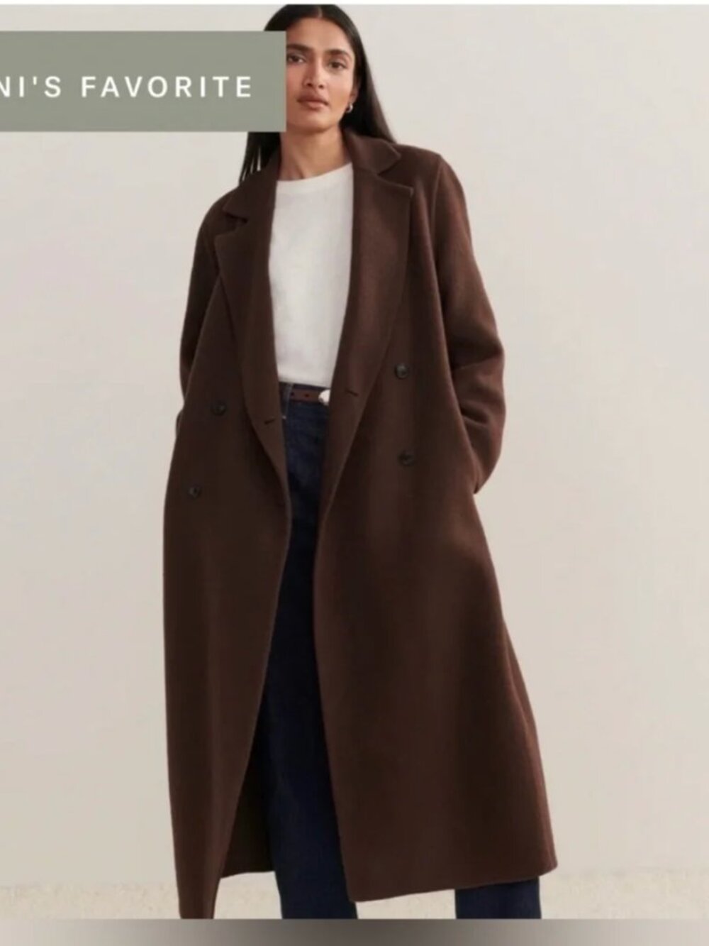 NWT Jenni Kayne Olivia Coat In Chocolate Brown Size Medium